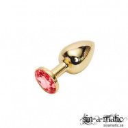 Golden Buttplug, red – small