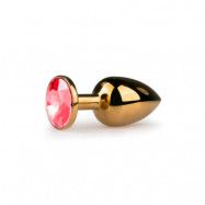 Golden Buttplug, red - medium