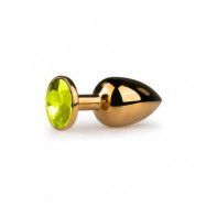 Golden Buttplug, yellow - medium