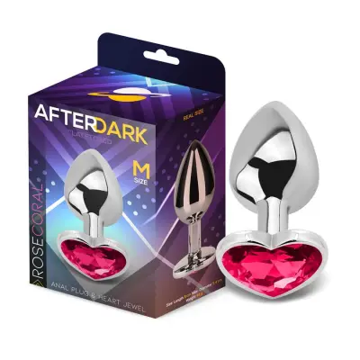 Heart Shaped Butt Plug - Rose Coral (Medium)