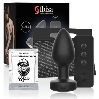 Ibiza - Analplugg med Vibrator & Fjärrkontroll - Small