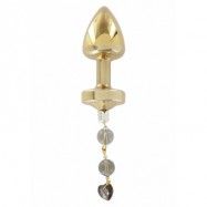 JEWELL BUTTPLUG GOLD PLATED T1