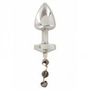 JEWELL BUTTPLUG SILVER PLATED T2