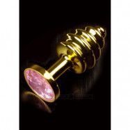 JEWELLERY RIBBED GOLD PINK