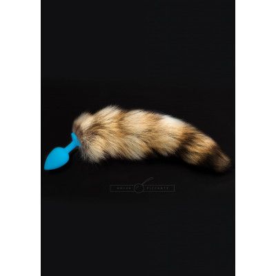 Jewellery Silic Striped Tail Blue Small