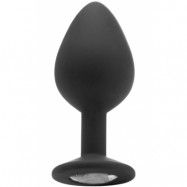 Large Diamond Butt Plug Black