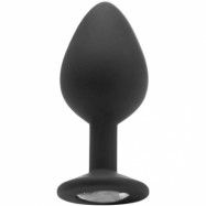 Large Diamond Butt Plug Black