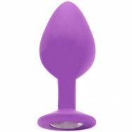 Large Diamond Butt Plug Purple