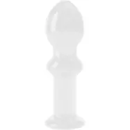 LoveToy: Glass Romance Butt Plug, transparent