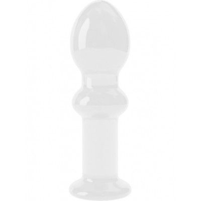 LoveToy: Glass Romance Butt Plug, transparent
