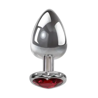 Medium Red Heart Gem Anal Plug