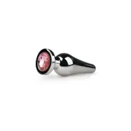 Metal Butt Plug No. 11 Silver Pink