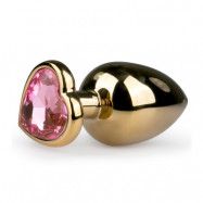 Metal Butt Plug No. 8 Gold/Pink