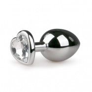 Metal Butt Plug Silver Medium