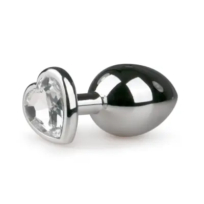 Metal Butt Plug Silver Medium