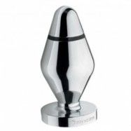 Mystim John Large Butt Plug - Silver