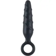 Nanma: Ass Cork Buttplug, 10 cm, svart