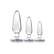 NS Novelties Jelly Rancher Butt Plug Trainer Kit Clear