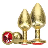 Ouch! - Milan Collection Metal Anal Plug Set - Gold