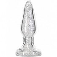 Pillow Talk: Fancy, Luxurious Glass Anal Plug with Bonus Bullet