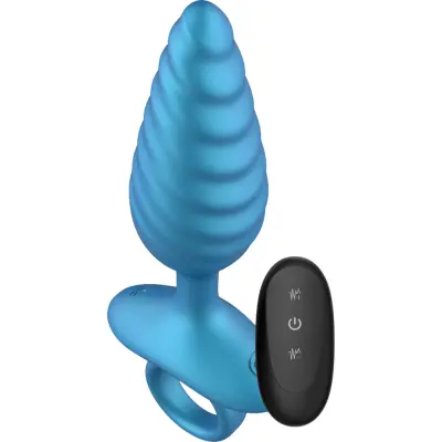 Playhouse: Deep Ribbed Vibrating Anal Plug