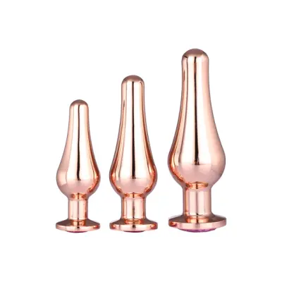Pleasure Plug Set Rose Gold