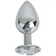Pleasure Steel Buttplug With Crystal M