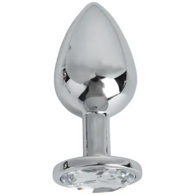 Pleasure Steel Buttplug With Crystal M