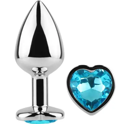 Plug&Play Limited Edition Buttplug - Blue Heart Analplugg 7 cm - Small