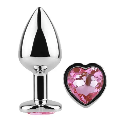 Plug&Play Limited Edition Buttplug - Fuchsia Heart Analplugg 7 cm - Small