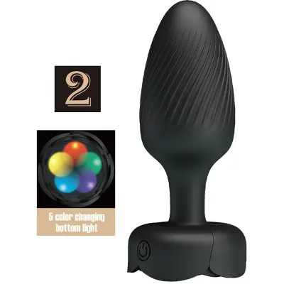 Pretty Love: Varian 2, Vibrating Butt Plug with Color LED