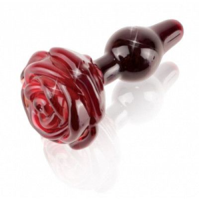 Pretty Rose Glass Plug
