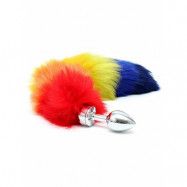 Rimba: Buttplug Small with Rainbow Tail