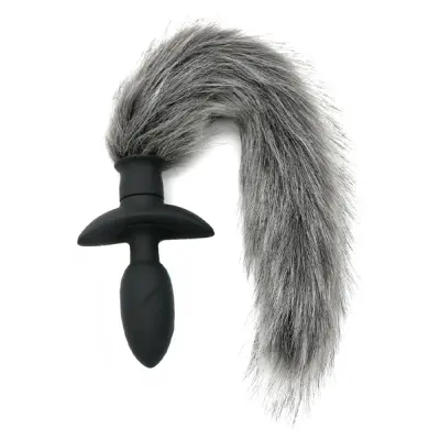 Rotating Plug With Grey Fur