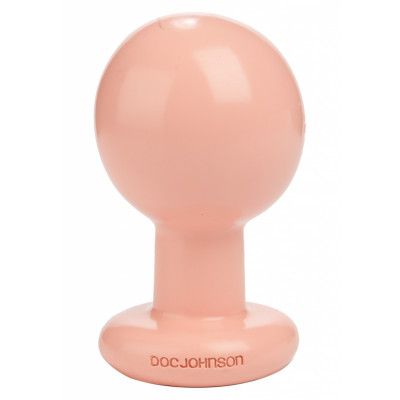 ROUND BUTT PLUG FLESH L