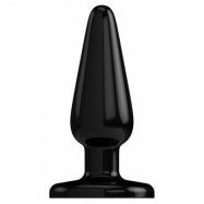 Rubber Buttplug Black 4 tum