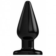 Rubber Buttplug Black 6 tum