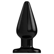 Rubber Buttplug Black 7 tum Model 2