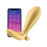 Satisfyer Connect: Intensity Plug, Plug Vibrator, guld
