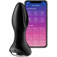 Satisfyer Connect: Rotator Plug 2+, Plug Vibrator, svart