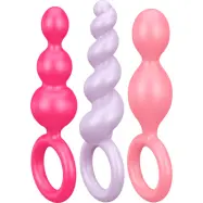 Satisfyer: Booty Call Plugs, flerfärgad