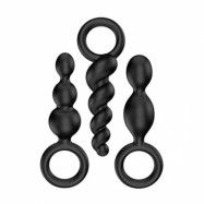 Satisfyer Plugs Black 3-pack