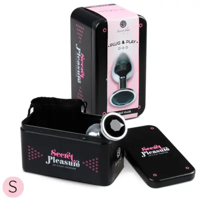 Secret Play Metal Butt Plug Black Small