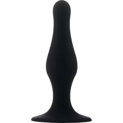 Shots Toys: Butt Plug with Suction Cup, medium, svart
