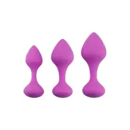 Silicone Anal Plug Set Purple