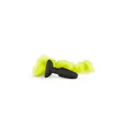 Silicone Butt Plug With Tail - Yellow