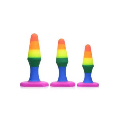Silicone Rainbow Anal Trainer Set