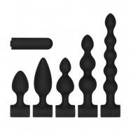 Silicone USB-Rechargeable Anal Set