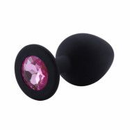 Silikon Buttplug - Rosa Kristall 8.5 cm