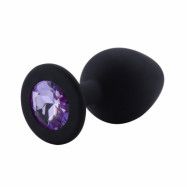 Silikon Buttplug - Violett Kristall 8.5 cm